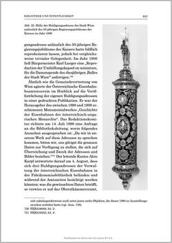 Image of the Page - 631 - in Die Familien-Fideikommissbibliothek des Hauses Habsburg-Lothringen 1835–1918 - Metamorphosen einer Sammlung