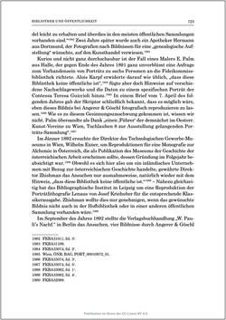 Image of the Page - 723 - in Die Familien-Fideikommissbibliothek des Hauses Habsburg-Lothringen 1835–1918 - Metamorphosen einer Sammlung