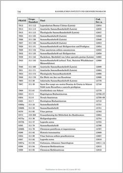 Bild der Seite - 744 - in Die Familien-Fideikommissbibliothek des Hauses Habsburg-Lothringen 1835–1918 - Metamorphosen einer Sammlung