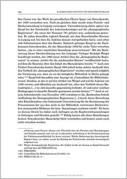 Image of the Page - 794 - in Die Familien-Fideikommissbibliothek des Hauses Habsburg-Lothringen 1835–1918 - Metamorphosen einer Sammlung