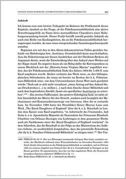 Bild der Seite - 863 - in Die Familien-Fideikommissbibliothek des Hauses Habsburg-Lothringen 1835–1918 - Metamorphosen einer Sammlung