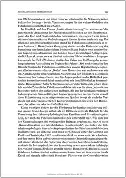 Bild der Seite - 921 - in Die Familien-Fideikommissbibliothek des Hauses Habsburg-Lothringen 1835–1918 - Metamorphosen einer Sammlung