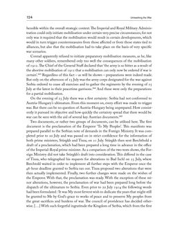 Bild der Seite - 124 - in THE FIRST WORLD WAR - and the End of the Habsburg Monarchy, 1914 – 1918