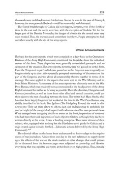 Bild der Seite - 223 - in THE FIRST WORLD WAR - and the End of the Habsburg Monarchy, 1914 – 1918