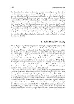 Bild der Seite - 226 - in THE FIRST WORLD WAR - and the End of the Habsburg Monarchy, 1914 – 1918