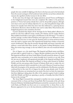 Image of the Page - 452 - in THE FIRST WORLD WAR - and the End of the Habsburg Monarchy, 1914 – 1918