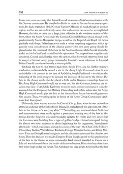 Bild der Seite - 532 - in THE FIRST WORLD WAR - and the End of the Habsburg Monarchy, 1914 – 1918