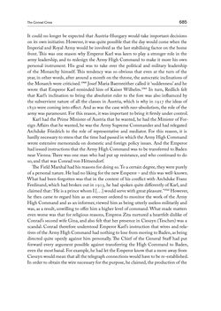 Bild der Seite - 685 - in THE FIRST WORLD WAR - and the End of the Habsburg Monarchy, 1914 – 1918