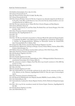 Bild der Seite - 1069 - in THE FIRST WORLD WAR - and the End of the Habsburg Monarchy, 1914 – 1918