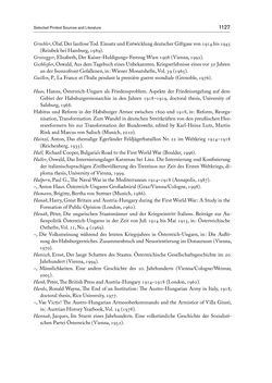 Bild der Seite - 1127 - in THE FIRST WORLD WAR - and the End of the Habsburg Monarchy, 1914 – 1918
