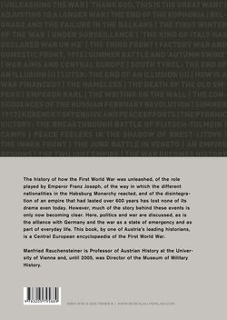 Image of the Page - Einband hinten - in THE FIRST WORLD WAR - and the End of the Habsburg Monarchy, 1914 – 1918