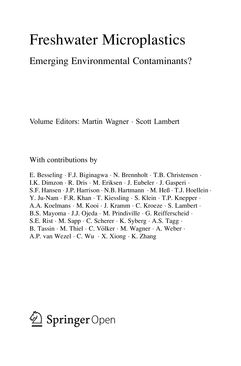 Bild der Seite - (000003) - in Freshwater Microplastics - Emerging Environmental Contaminants?