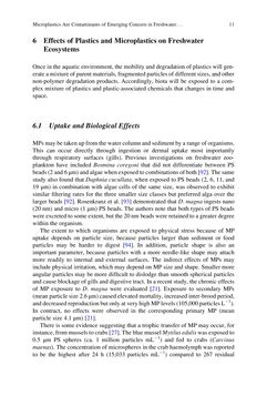 Bild der Seite - 11 - in Freshwater Microplastics - Emerging Environmental Contaminants?