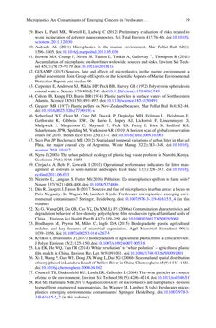 Bild der Seite - 19 - in Freshwater Microplastics - Emerging Environmental Contaminants?