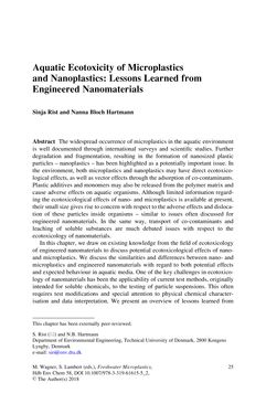 Bild der Seite - 25 - in Freshwater Microplastics - Emerging Environmental Contaminants?