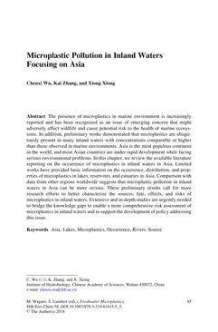Image of the Page - 85 - in Freshwater Microplastics - Emerging Environmental Contaminants?