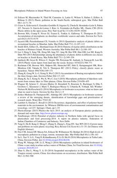 Bild der Seite - 97 - in Freshwater Microplastics - Emerging Environmental Contaminants?