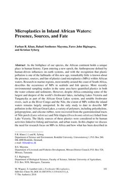 Bild der Seite - 101 - in Freshwater Microplastics - Emerging Environmental Contaminants?