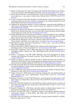 Image of the Page - 121 - in Freshwater Microplastics - Emerging Environmental Contaminants?