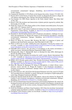 Bild der Seite - 219 - in Freshwater Microplastics - Emerging Environmental Contaminants?