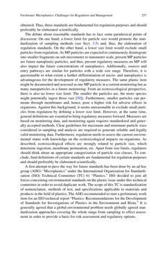 Bild der Seite - 257 - in Freshwater Microplastics - Emerging Environmental Contaminants?