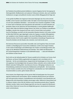 Image of the Page - 6 - in Friedensgutachten 2020 - Im Schatten der Pandemie: letzte Chance für Europa