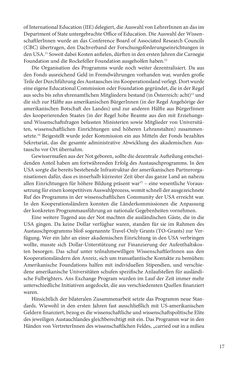 Image of the Page - 17 - in Die Frühgeschichte des Fulbright Program in Österreich - Transatlantische „Fühlungnahme auf dem Gebiete der Erziehung“