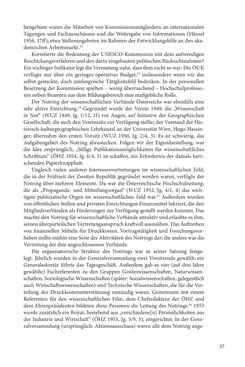 Image of the Page - 37 - in Die Frühgeschichte des Fulbright Program in Österreich - Transatlantische „Fühlungnahme auf dem Gebiete der Erziehung“