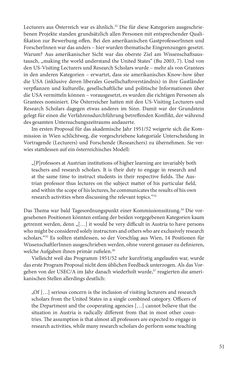 Image of the Page - 51 - in Die Frühgeschichte des Fulbright Program in Österreich - Transatlantische „Fühlungnahme auf dem Gebiete der Erziehung“