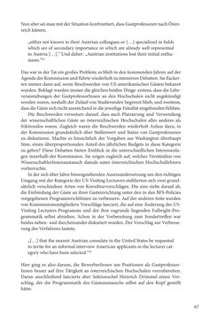 Image of the Page - 67 - in Die Frühgeschichte des Fulbright Program in Österreich - Transatlantische „Fühlungnahme auf dem Gebiete der Erziehung“