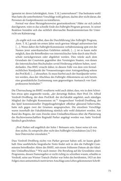Image of the Page - 75 - in Die Frühgeschichte des Fulbright Program in Österreich - Transatlantische „Fühlungnahme auf dem Gebiete der Erziehung“