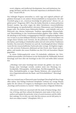 Image of the Page - 99 - in Die Frühgeschichte des Fulbright Program in Österreich - Transatlantische „Fühlungnahme auf dem Gebiete der Erziehung“