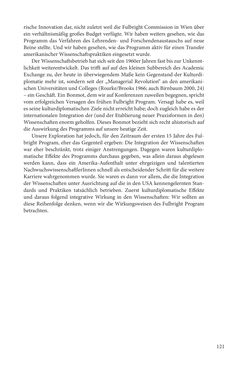 Image of the Page - 121 - in Die Frühgeschichte des Fulbright Program in Österreich - Transatlantische „Fühlungnahme auf dem Gebiete der Erziehung“