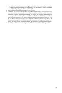 Image of the Page - 161 - in Die Frühgeschichte des Fulbright Program in Österreich - Transatlantische „Fühlungnahme auf dem Gebiete der Erziehung“