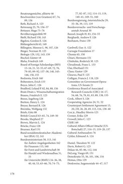 Image of the Page - 178 - in Die Frühgeschichte des Fulbright Program in Österreich - Transatlantische „Fühlungnahme auf dem Gebiete der Erziehung“