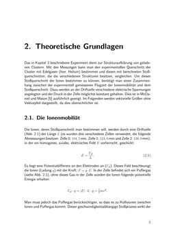 Image of the Page - 5 - in Strukturaufklärung durch Mobilitätsmessungen an massenselektierten Clusterionen in der Gasphase