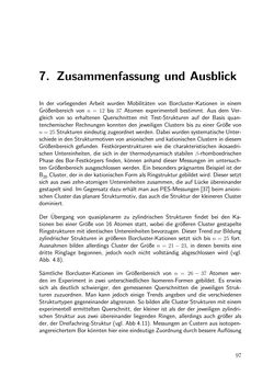 Bild der Seite - 97 - in Strukturaufklärung durch Mobilitätsmessungen an massenselektierten Clusterionen in der Gasphase