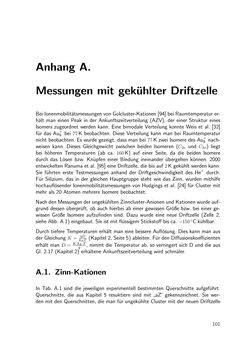 Bild der Seite - 101 - in Strukturaufklärung durch Mobilitätsmessungen an massenselektierten Clusterionen in der Gasphase