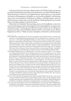 Bild der Seite - 23 - in Zwischen geistiger Erneuerung und Restauration - US-amerikanische Planungen zur Entnazifizierung und demokratischen Reorientierung und die Nachkriegsrealität österreichischer Wissenschaft 1941-1955