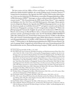 Image of the Page - 112 - in Zwischen geistiger Erneuerung und Restauration - US-amerikanische Planungen zur Entnazifizierung und demokratischen Reorientierung und die Nachkriegsrealität österreichischer Wissenschaft 1941-1955