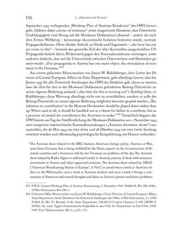 Bild der Seite - 116 - in Zwischen geistiger Erneuerung und Restauration - US-amerikanische Planungen zur Entnazifizierung und demokratischen Reorientierung und die Nachkriegsrealität österreichischer Wissenschaft 1941-1955