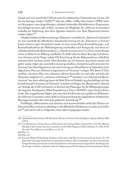 Image of the Page - 142 - in Zwischen geistiger Erneuerung und Restauration - US-amerikanische Planungen zur Entnazifizierung und demokratischen Reorientierung und die Nachkriegsrealität österreichischer Wissenschaft 1941-1955