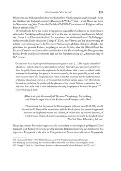 Image of the Page - 157 - in Zwischen geistiger Erneuerung und Restauration - US-amerikanische Planungen zur Entnazifizierung und demokratischen Reorientierung und die Nachkriegsrealität österreichischer Wissenschaft 1941-1955