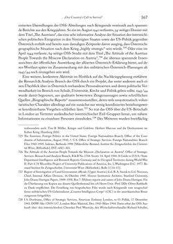 Image of the Page - 167 - in Zwischen geistiger Erneuerung und Restauration - US-amerikanische Planungen zur Entnazifizierung und demokratischen Reorientierung und die Nachkriegsrealität österreichischer Wissenschaft 1941-1955