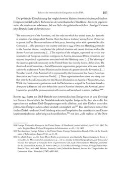 Image of the Page - 183 - in Zwischen geistiger Erneuerung und Restauration - US-amerikanische Planungen zur Entnazifizierung und demokratischen Reorientierung und die Nachkriegsrealität österreichischer Wissenschaft 1941-1955