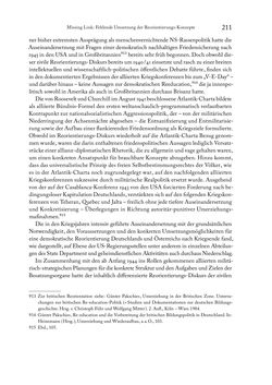 Image of the Page - 211 - in Zwischen geistiger Erneuerung und Restauration - US-amerikanische Planungen zur Entnazifizierung und demokratischen Reorientierung und die Nachkriegsrealität österreichischer Wissenschaft 1941-1955