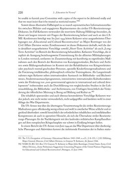 Image of the Page - 220 - in Zwischen geistiger Erneuerung und Restauration - US-amerikanische Planungen zur Entnazifizierung und demokratischen Reorientierung und die Nachkriegsrealität österreichischer Wissenschaft 1941-1955