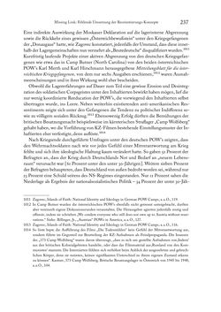 Bild der Seite - 237 - in Zwischen geistiger Erneuerung und Restauration - US-amerikanische Planungen zur Entnazifizierung und demokratischen Reorientierung und die Nachkriegsrealität österreichischer Wissenschaft 1941-1955