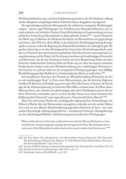 Image of the Page - 240 - in Zwischen geistiger Erneuerung und Restauration - US-amerikanische Planungen zur Entnazifizierung und demokratischen Reorientierung und die Nachkriegsrealität österreichischer Wissenschaft 1941-1955