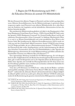 Bild der Seite - 265 - in Zwischen geistiger Erneuerung und Restauration - US-amerikanische Planungen zur Entnazifizierung und demokratischen Reorientierung und die Nachkriegsrealität österreichischer Wissenschaft 1941-1955